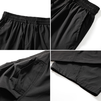 Pantaloni sport casual — croială drept, talie medie, șnur de strângere, 100% poliester