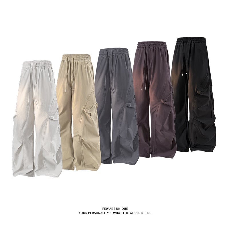 Pantaloni sport casual — croială drept, talie medie, șnur de strângere, 100% poliester