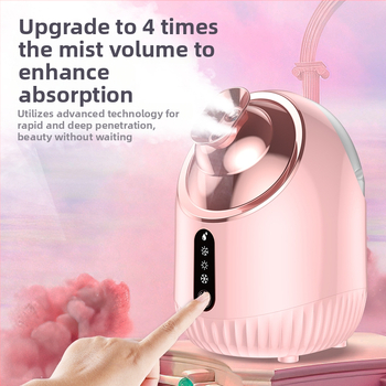 Parný prístroj na tvár s dvojitým teplým a studeným prúdom, nano hydratačný rozprašovač, stupeň 4, čas hmly 31–60 s, značka Qibang