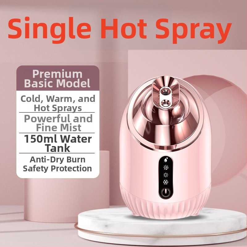 Parný prístroj na tvár s dvojitým teplým a studeným prúdom, nano hydratačný rozprašovač, stupeň 4, čas hmly 31–60 s, značka Qibang