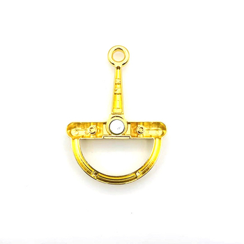 Κλείδωμα τσάντας – Μέταλλο, D-δαχτυλίδι, Γεωμετρικό μοτίβο, G2003