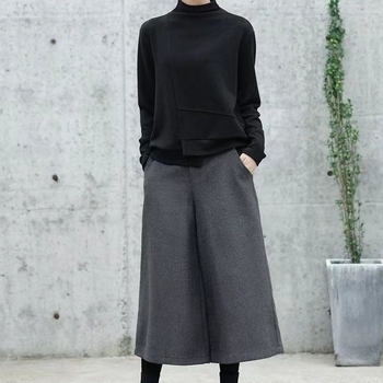 Nadian hlače od poliestera ravnog kroja – japansko-korejski casual stil, otpornost na gužvanje, 70-80% poliestera