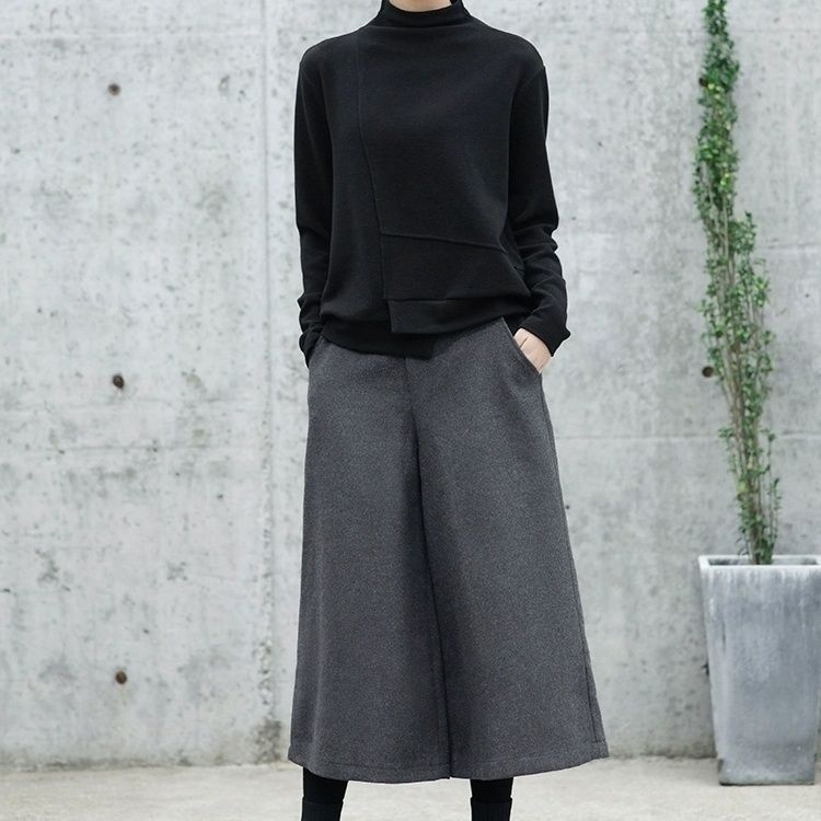 Nadian hlače od poliestera ravnog kroja – japansko-korejski casual stil, otpornost na gužvanje, 70-80% poliestera