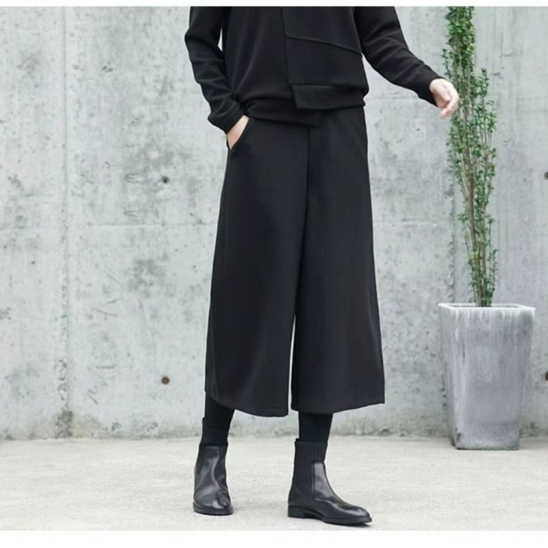 Nadian hlače od poliestera ravnog kroja – japansko-korejski casual stil, otpornost na gužvanje, 70-80% poliestera