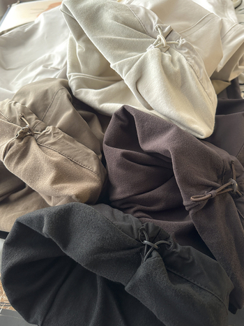 Női nylon cargo munkaruházati nadrág, elasztikus derék, vastag anyag, egyenes szabású, 95% nylon, ősz 2025