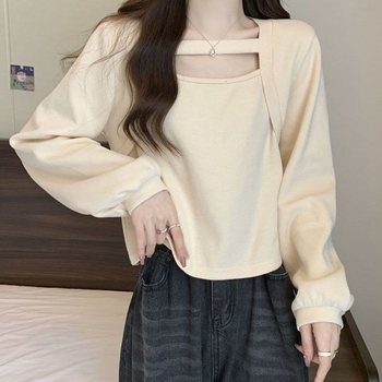 Oversize poliészter alap felső négyszögletes nyakkal, uj nélküli, hímzéssel