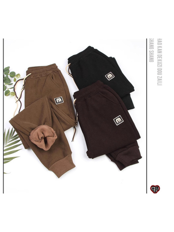 Ženske jogger hlače, visok struk, šnurica, širok kroj, ekstra debele, pamuk-poliester-spandex mješavina.