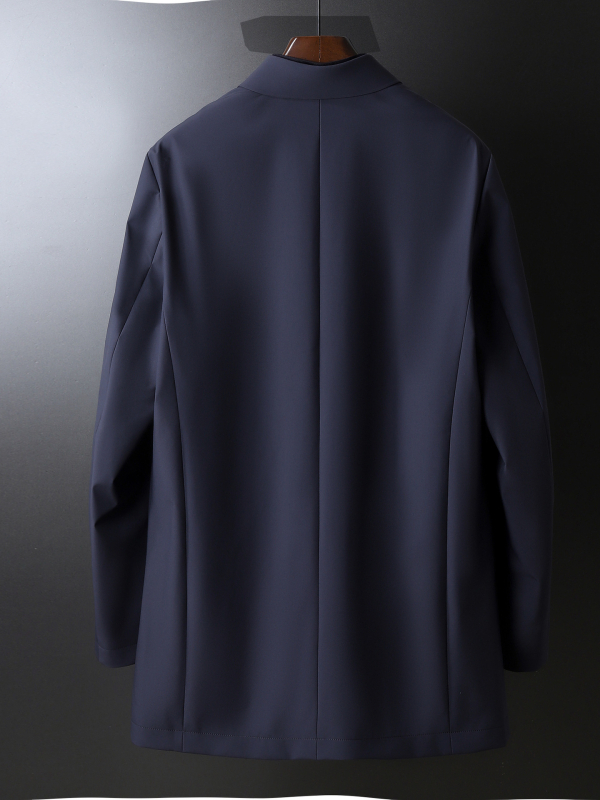 Muški kaput, casual stil, rever, srednja duljina, jednorisno kopčanje
