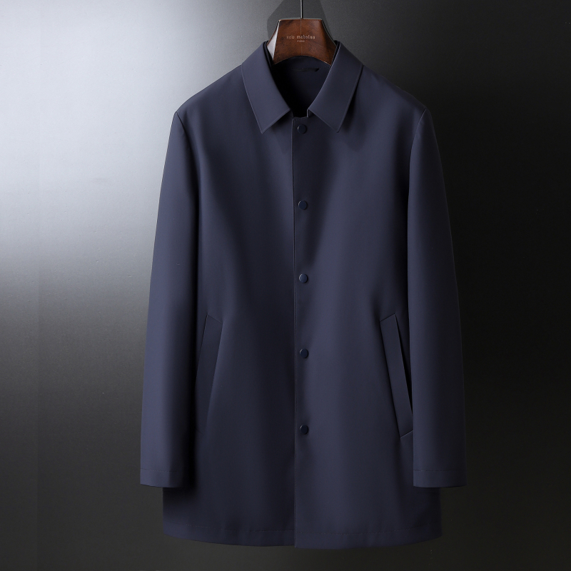 Muški kaput, casual stil, rever, srednja duljina, jednorisno kopčanje