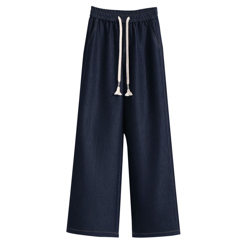 Női egyenes szabású farmer, magas derekú, pamut-polyészter keverék, vékony anyag, tavasz 2026.