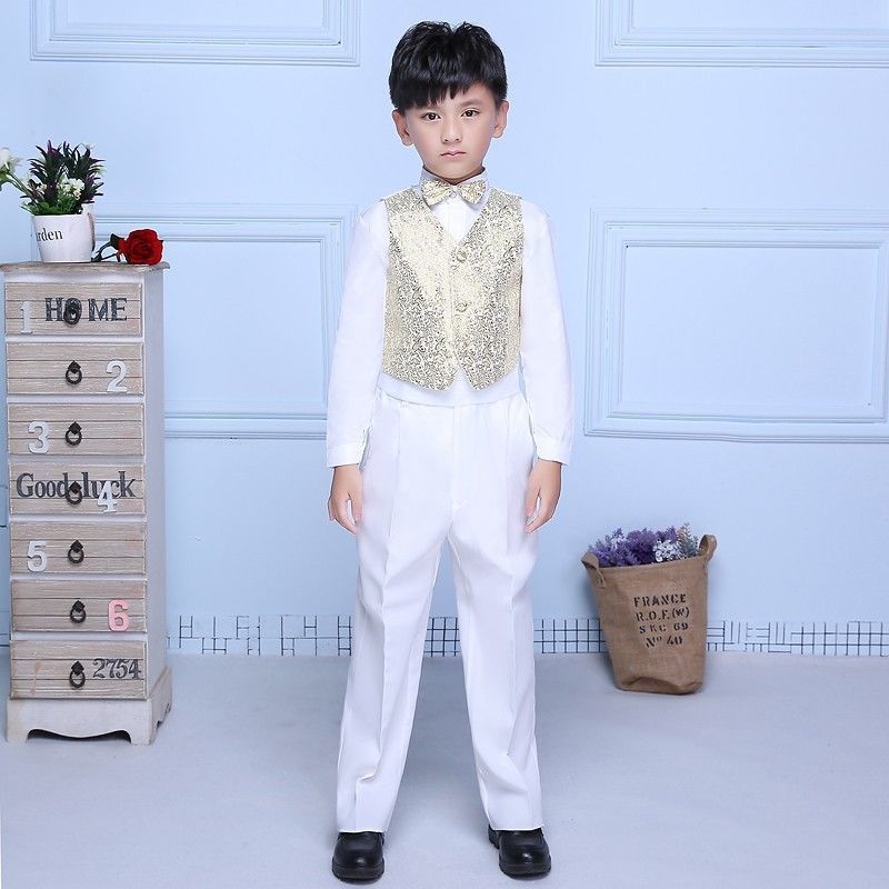Dječji formalni kostim u britanskom stilu, uskog kroja, lanena tkanina, jednodijelni sako