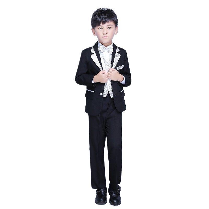 Dječji formalni kostim u britanskom stilu, uskog kroja, lanena tkanina, jednodijelni sako