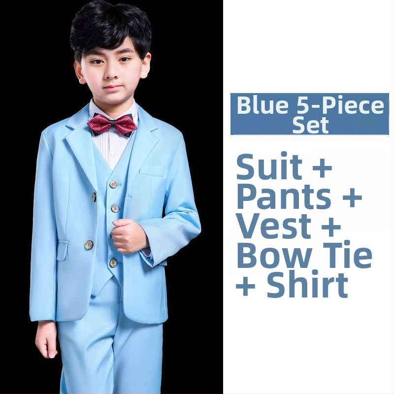 Detský formálny oblek v britskom štýle, štíhly strih, ľanová látka, jednoradový sako