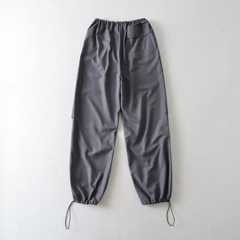 Ženske casual hlače, širokog kroja, poliester (80–90% sadržaja), street hipster stil, tanke hlače, jesen 2022