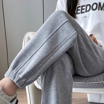 Pantaloni pentru femei din chenille cu Spandex, croi drept, lungime scurtă, cu buzunare (Primăvara 2022)