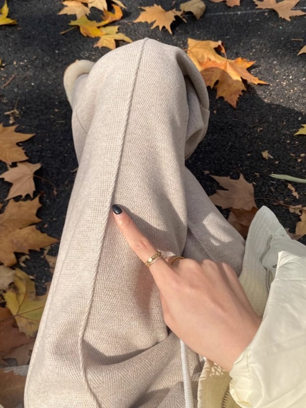 Női magas derekú kasmír keverék szűk szabású farmer, 3D vágás, regenerált cellulóz rost, tavasz 2025