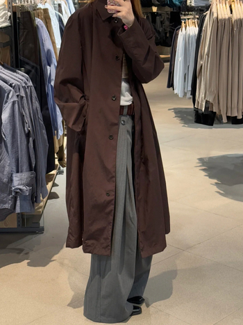 Srednje duga windbreaker jakna, pamukasto-polyester smjesa, 95% poliester, jednobojna, srednja debljina, slobodan kroj