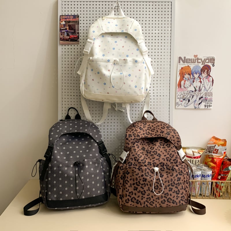 Rucsac școlar pentru femei, material Oxford, respirabil, impermeabil, rezistent la uzură, antișoc, bretele curbate, model stele, căptușeală poliesterică (Iarna 2025)