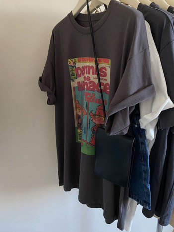 Ženski pamučni T-shirt s printom crtanog lika, ležernog kroja, kratkih rukava, okrugli izrez – ljeto 2025