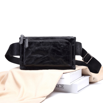 Geantă din piele naturală pentru bărbați, curea crossbody, formă orizontală pătrată, buzunar cu fermoar, închidere cu fermoar, stil de afaceri