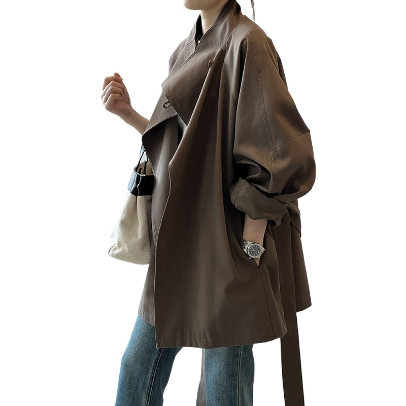 Geacă de damă tip windbreaker, croială în formă de A, guler pătrat, din amestec de bumbac, fără mâneci