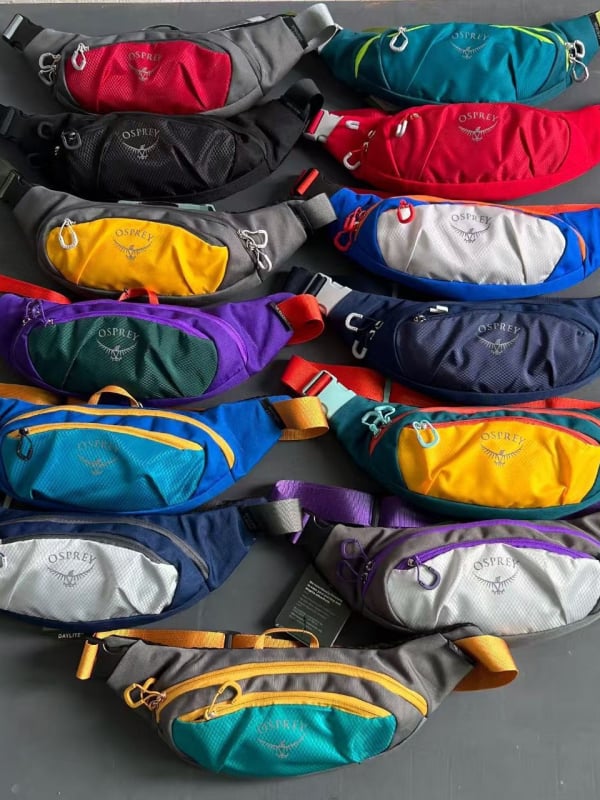 Borsetă de talie pentru drumeții, unisex, impermeabilă, ușoară, cu capacitate extensibilă, material Oxford