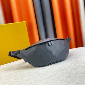 Férfi mellkas táska valódi bőrből - ultra könnyű, vászon bélés, betűs nyomat, európai–amerikai retro stílus