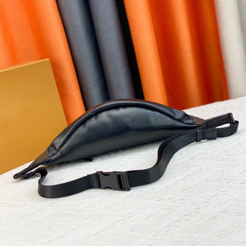 Férfi mellkas táska valódi bőrből - ultra könnyű, vászon bélés, betűs nyomat, európai–amerikai retro stílus