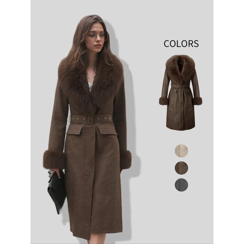 Rojtos szélű kabát, könnyű modal anyag, álló gallér, egyrészes gombolás, 2025 tavasz