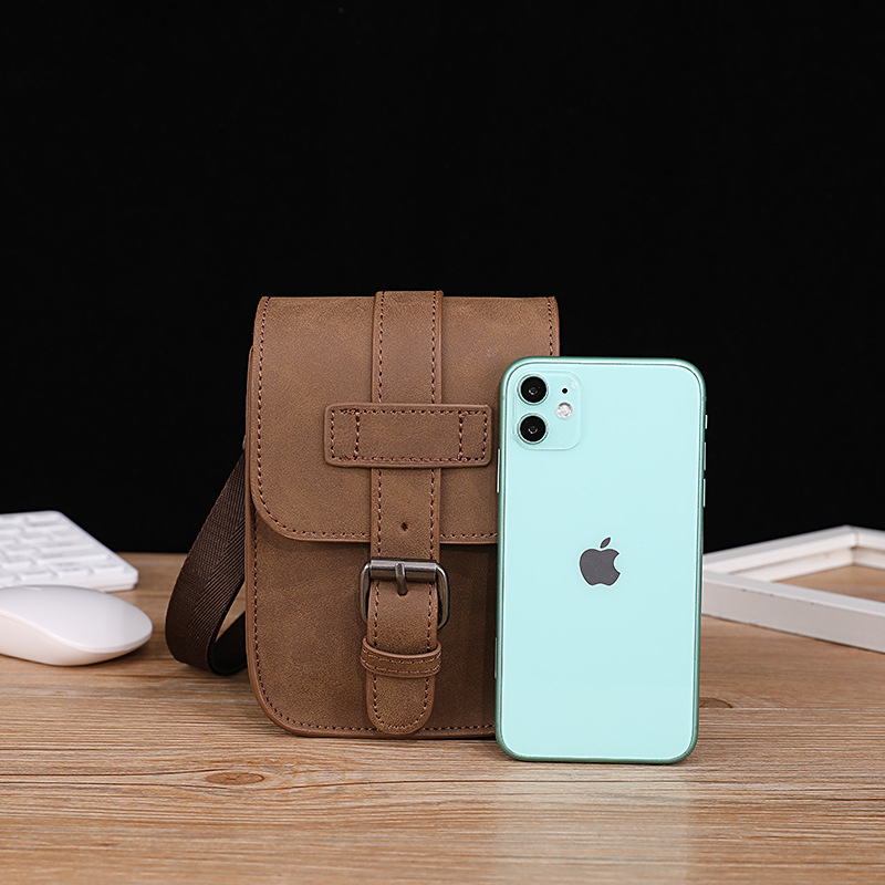 Férfi PU bőr deréktáska, vízálló, crossbody stílus, Will márka