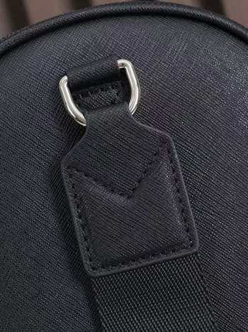 Geantă de piept pentru bărbați, stil business elit, piele naturală din primul strat, model monocrom, căptușeală din piele, ultra-ușoară