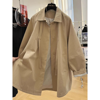 Női pamut windbreaker középmagas pamut polo gallérral, hosszú ujjú, 95% pamut, elegáns munkaruházat