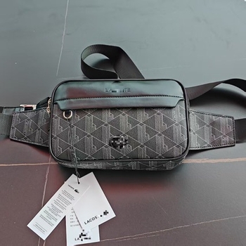 Férfi mellkasi táska, városi minimalist stílus, csíkos mintázat, belső nylon, vízálló és antibakteriális, elfér 8 hüvelykes laptop, 2025 tavasz