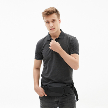 Férfiaknak való crossbody táska PVC, geometriai minta, YT-01 modell, poliészter bélés, városi stílus