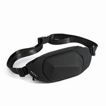 Férfiaknak való crossbody táska PVC, geometriai minta, YT-01 modell, poliészter bélés, városi stílus