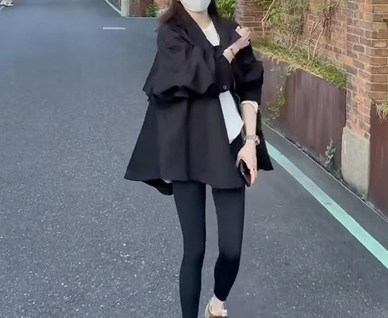 Női Chenille kabát cipzárral, polo gallérral, hosszú ujjú, közepes hosszúságú, 2024 ősz, elegáns nőies stílus