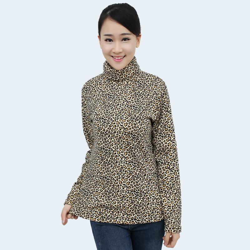 Top pentru femei cu guler înalt și căptușeală de catifea pentru iarnă, bază din bumbac, stil urban coreean