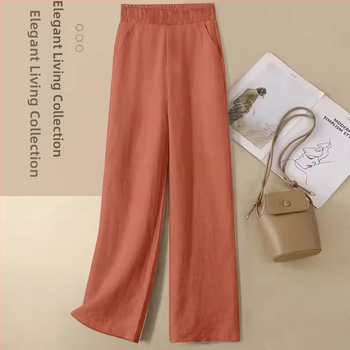 Široke hlače s visokim strukom, Chenille tkanina, izuzetno tanke, spandeks <30%