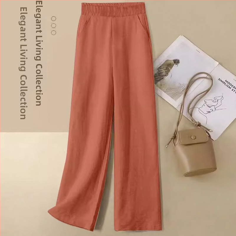 Široke hlače s visokim strukom, Chenille tkanina, izuzetno tanke, spandeks <30%