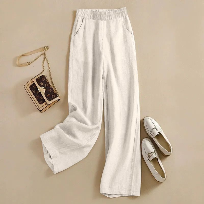 Široke hlače s visokim strukom, Chenille tkanina, izuzetno tanke, spandeks <30%