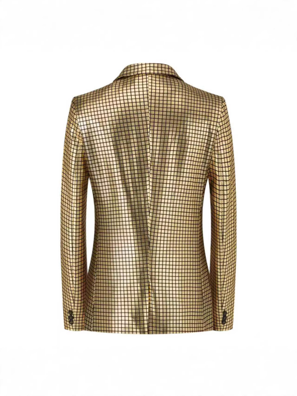 Slim-fit muško sako, jedno kopčanje na jedno dugme, color blocking, poliester s acetatnom podstavom, japanski svježi stil, proljeće