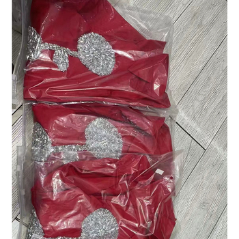 Košulja s rhinestone-izvezom cvjetnog motiva, labav kroj, dugi rukavi, polo ovratnik, srednja duljina