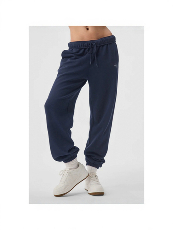 Alogant ženske jogger hlače s fleeceom, širok kroj, elastični pojas, opušteni casual stil, baršunasta podstava
