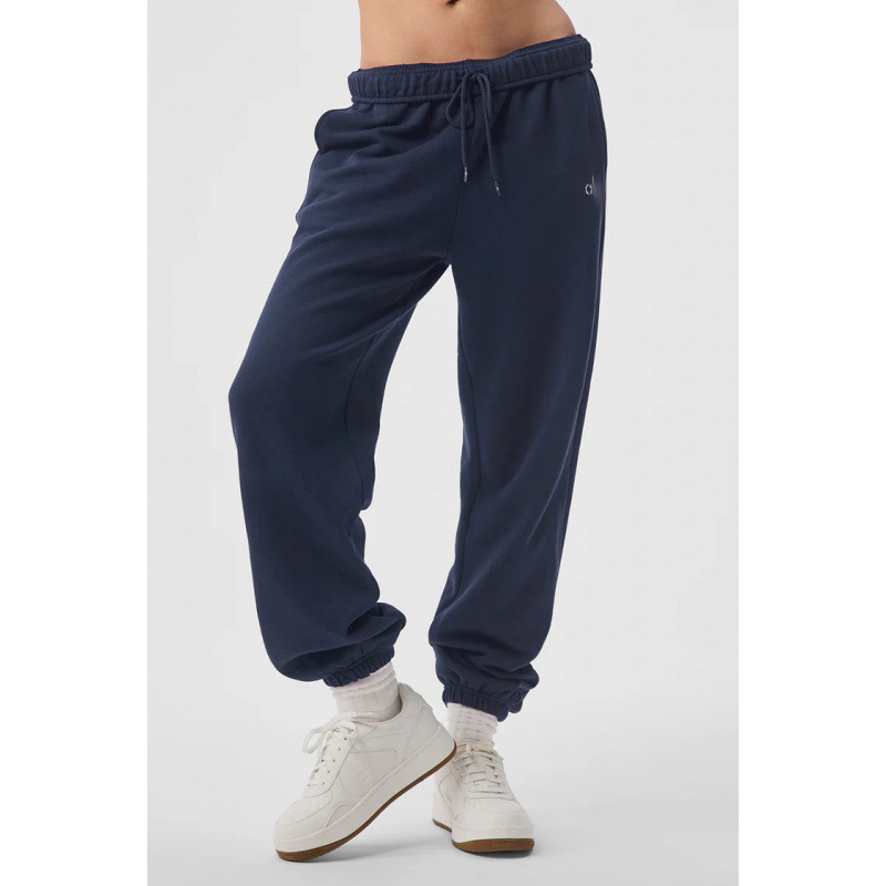 Alogant ženske jogger hlače s fleeceom, širok kroj, elastični pojas, opušteni casual stil, baršunasta podstava
