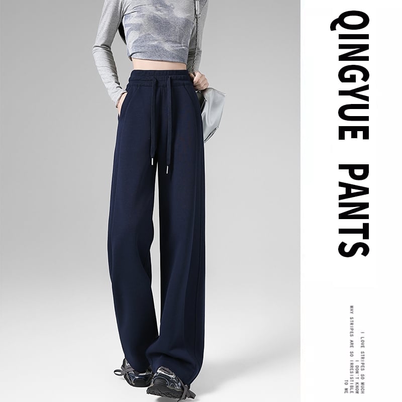 Női magas derekú, egyenes szabású sportnadrág capri hosszban, 2025 ősz, elasztán keverék.