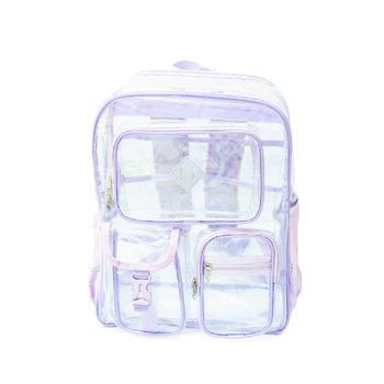 Proziran PVC ruksak za školu, unisex, gradski minimalistički stil