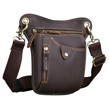 Muška kožna crossbody torba s Crazy Horse završnom obradom, otporna na habanje, podstava od poliestera
