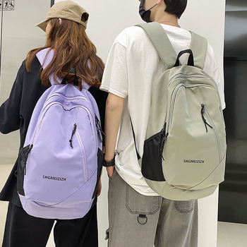 Rucsac bărbați 2025, stil Harajuku pentru oraș și școală, poliester; antibacterian; căptușeală nylon; stil casual; model cu numere