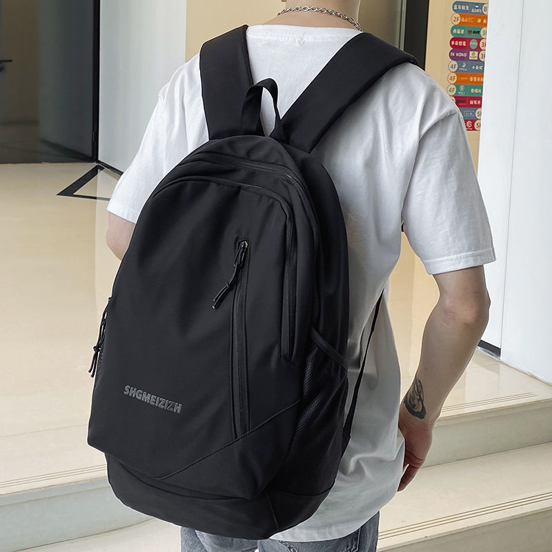 Rucsac bărbați 2025, stil Harajuku pentru oraș și școală, poliester; antibacterian; căptușeală nylon; stil casual; model cu numere