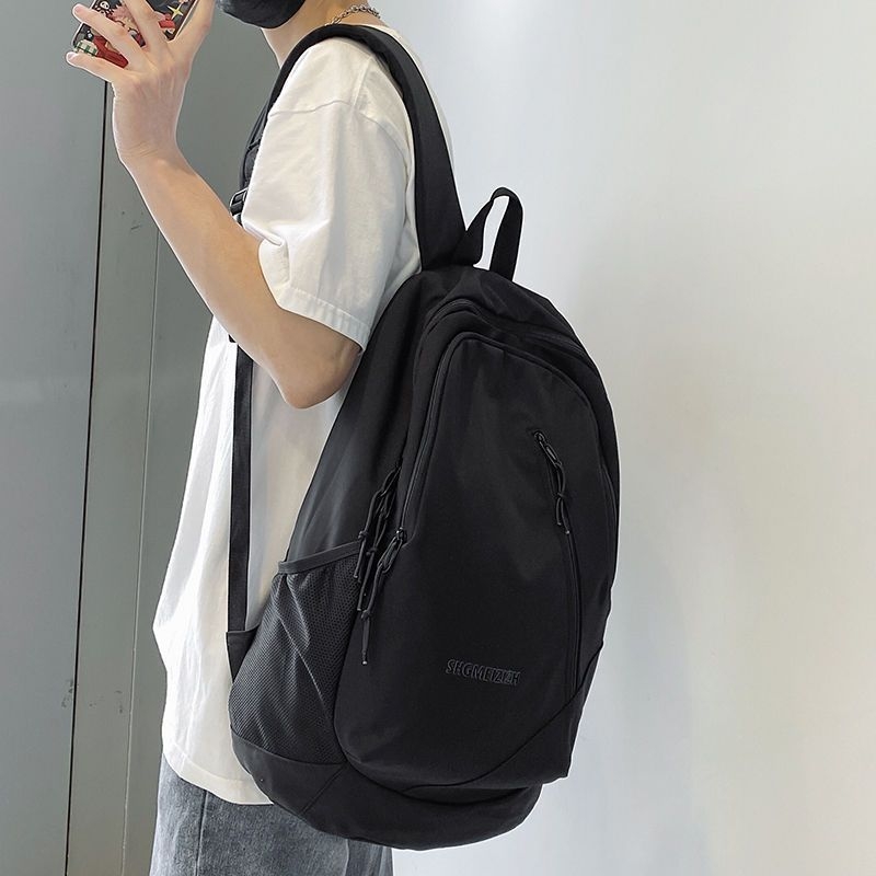 Rucsac bărbați 2025, stil Harajuku pentru oraș și școală, poliester; antibacterian; căptușeală nylon; stil casual; model cu numere